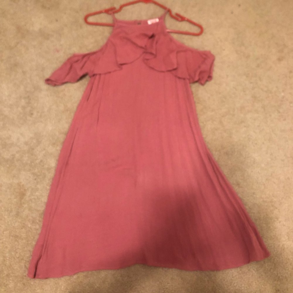 Baby Pink Mossimo Cut-Out Sleeve Dress